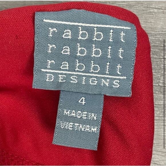 Rabbit Rabbit Rabbit Crochet Fit and Flare Dress Size 4 Retro Pin Up - Picture 8 of 8